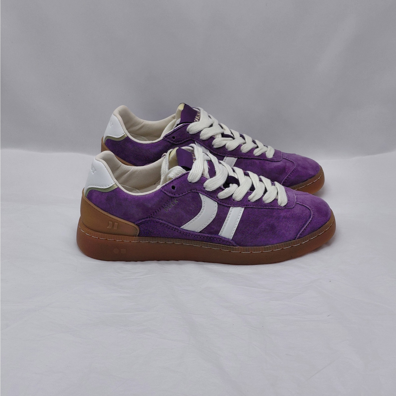 Coolway Womens Duck Athletic Sneakers Size 7.5 Purple Suede Gum Sole Y2k Indie — image 2 of 8